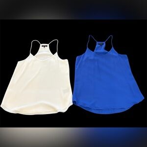 2 x RW&CO, Women's Size Small, White and Blue Tops